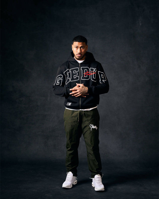 Team Logo x Trapstar Signature Jacket Black/White/Red – Geedup Co. US