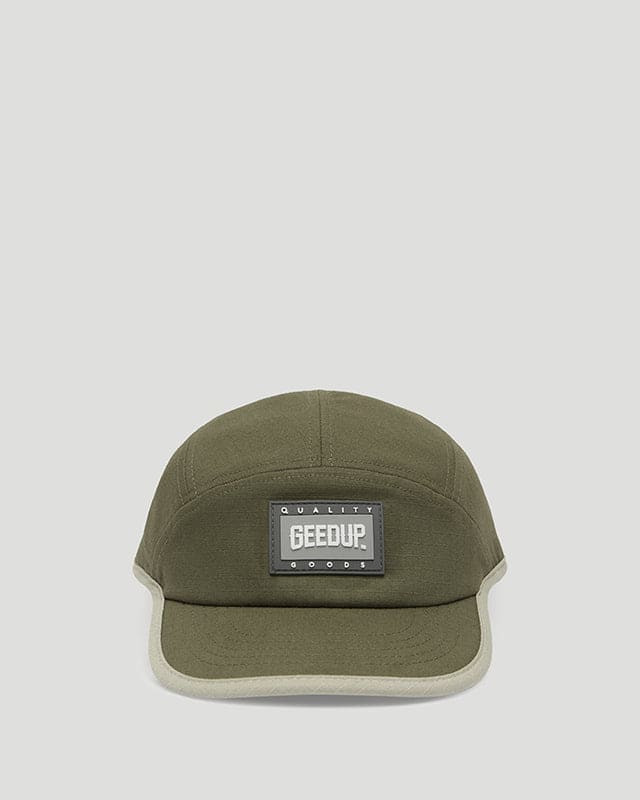Core Logo Ripstop 5 Panel Hat Khaki – Geedup Co. US
