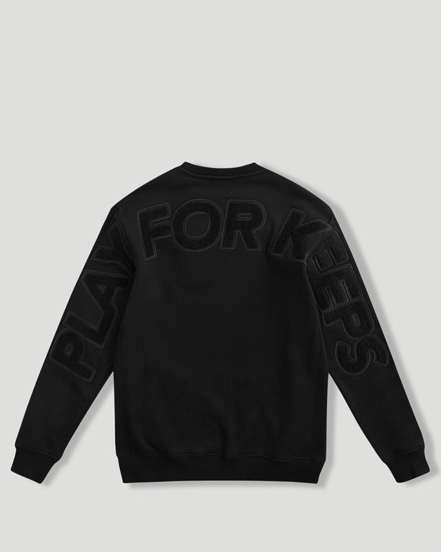 Black and white shop crew neck sweater