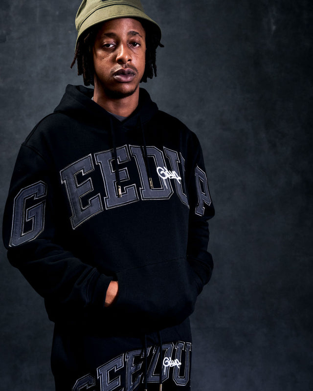 Team Logo/Handstyle Hoodie Black/Grey/White