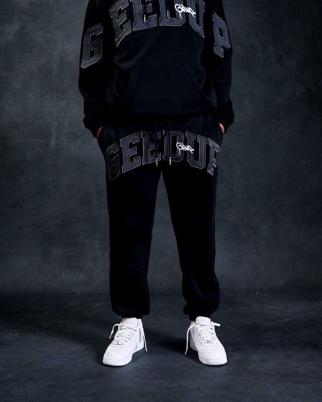Team Logo/Handtstyle Trackpant Black/Grey/White