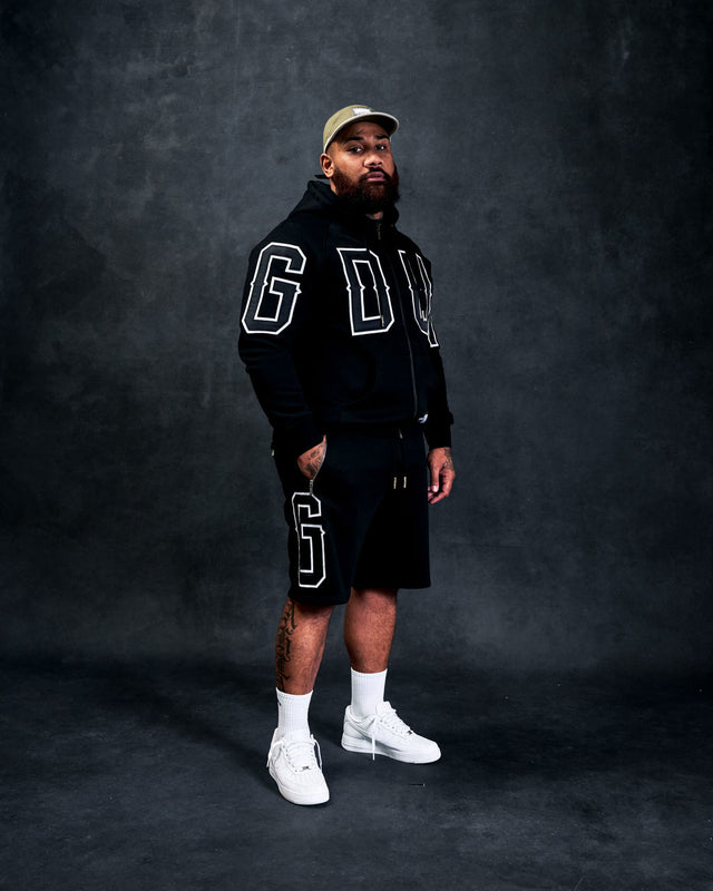 【新品未開封】フーディー ZIP-UP ブラック　GD G.D.U.P Zip Hoodie Black/White – Geedup Co. US