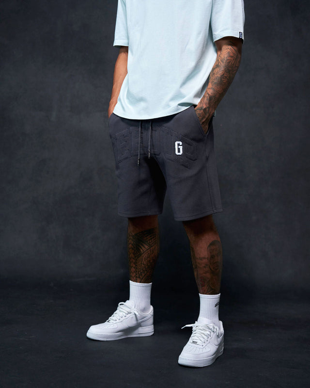 Team Logo Pique Short Asphalt