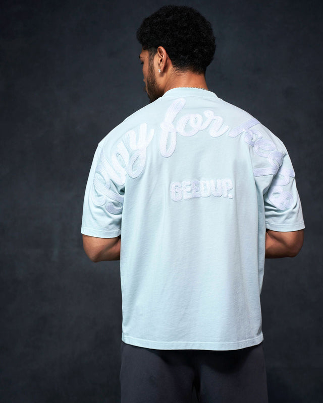 PFK Script T-Shirt Pale Blue