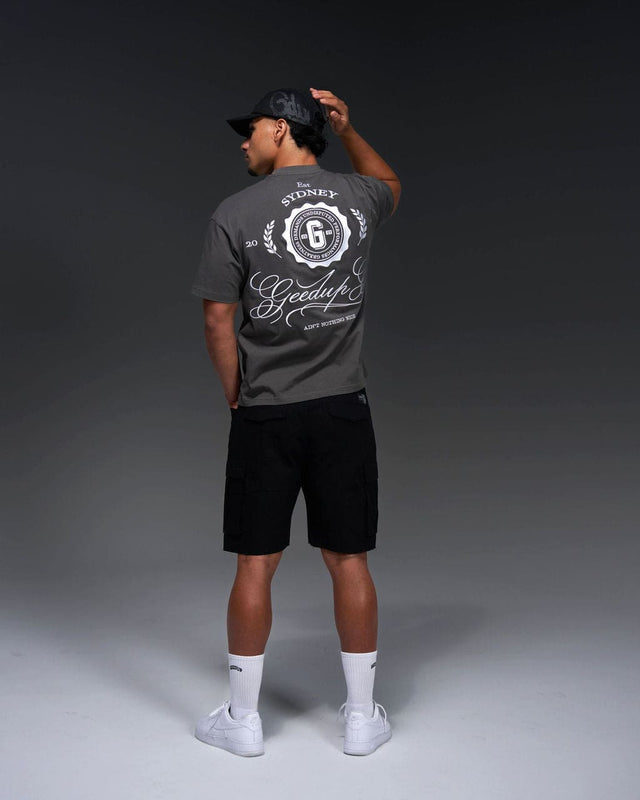 Geedup Co. Cursive T-Shirt Soft Black