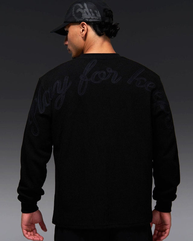 PFK Waffle Longsleeve T-Shirt Black