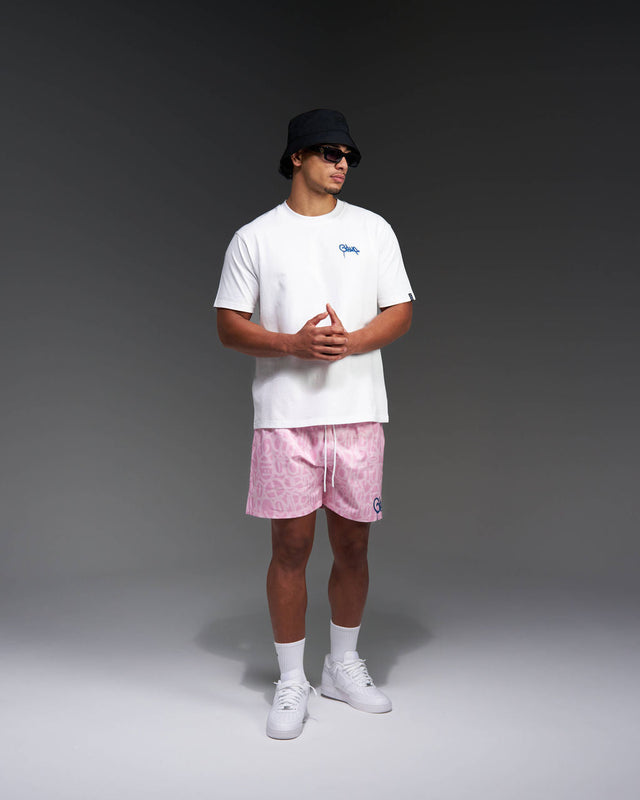 Micro Handstyle T-Shirt White/Blue