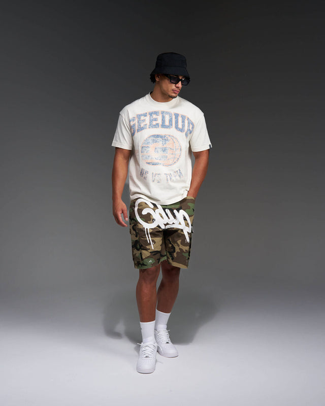 G-Ball T-Shirt Off White/Purple