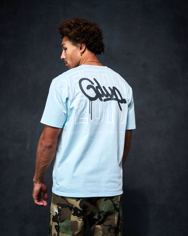Core Handstyle T-Shirt Cool Blue/Black