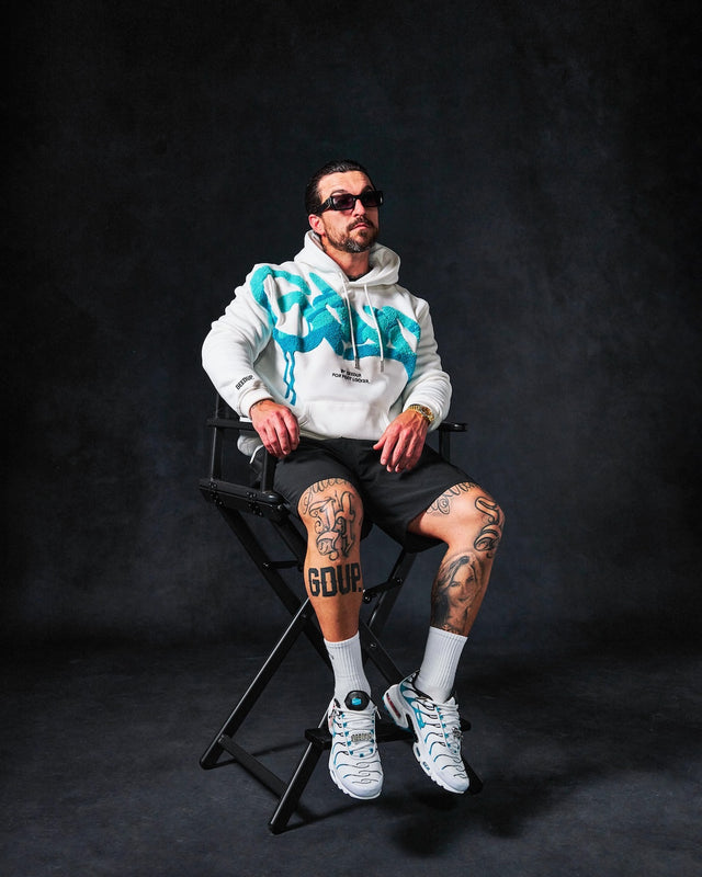 Handstyle x Foot Locker Hoodie White/Aqua/Turbo Green