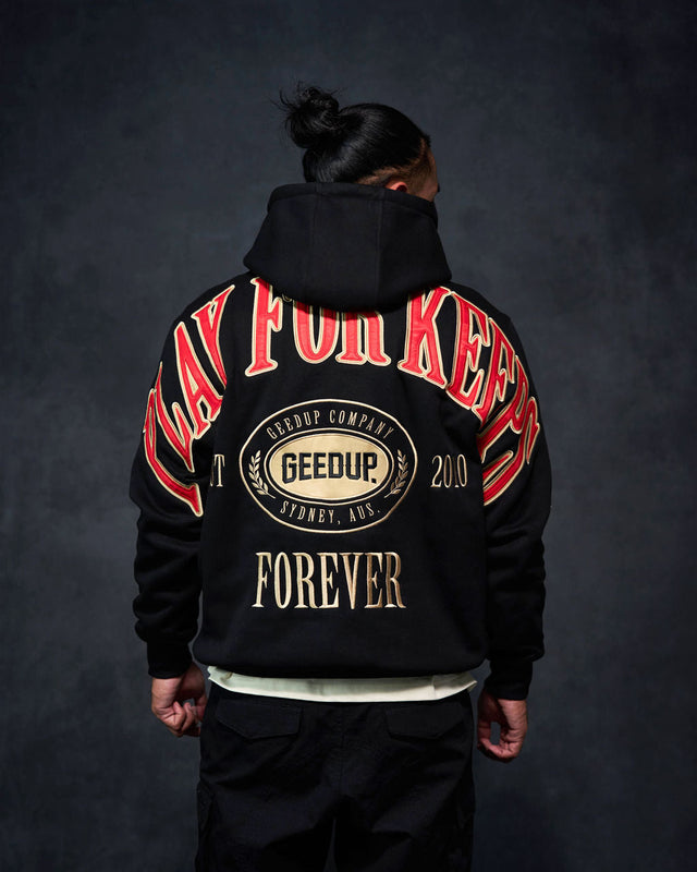 PFK Company Hoodie Black/Red/Cream
