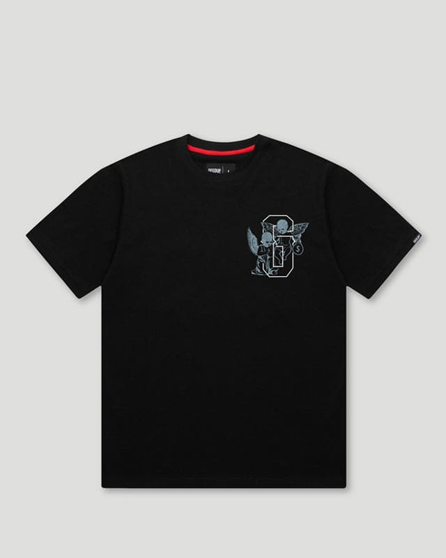 Cherubs T-Shirt Black/Blue/Pink