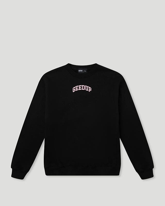 Strong-Arm Department Crewneck Black/Pink