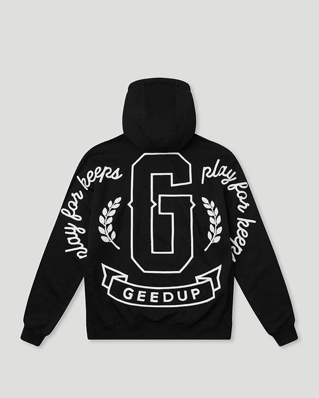 Wreath Hoodie Black/White