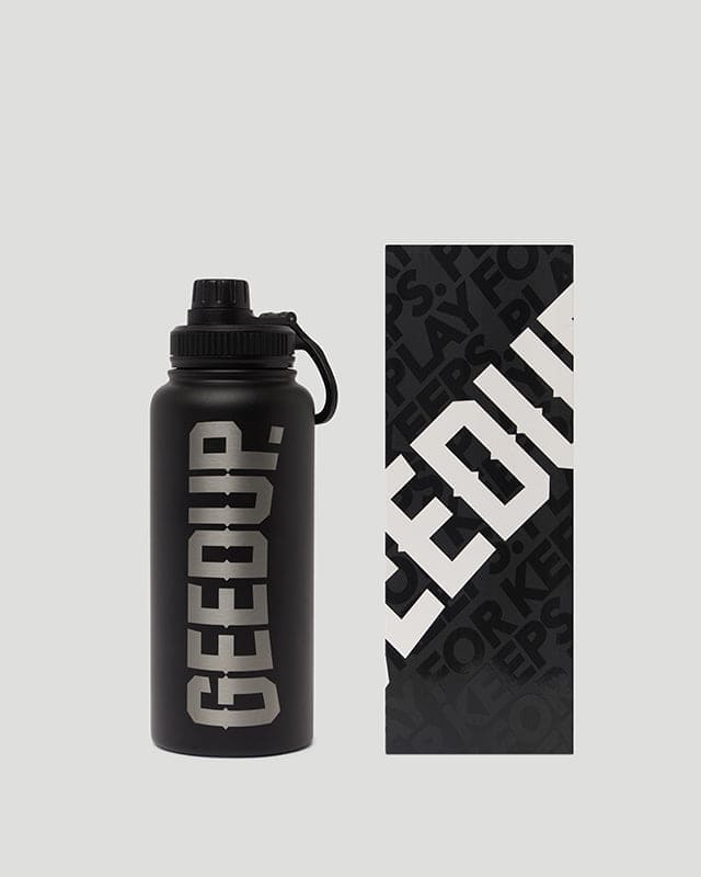 Core Logo Drink Bottle Black/Silver