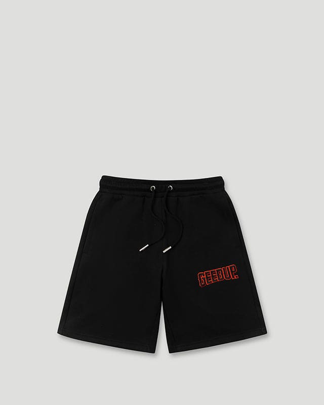 PFK EMB Shorts Black/Black Orange