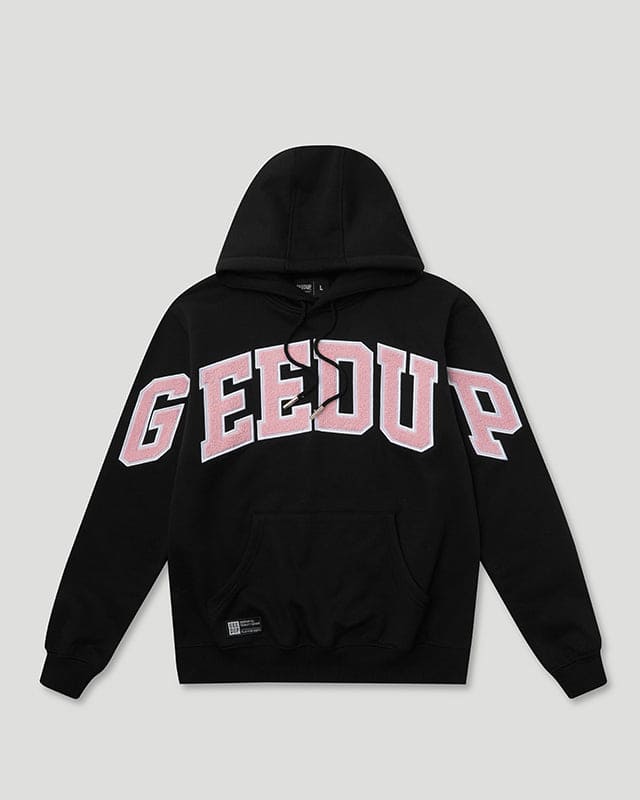 Team Logo Hoodie Black/Dusty Pink