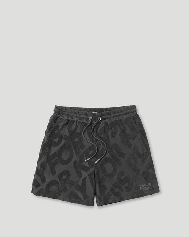 PFK Monogram Shorts Charcoal