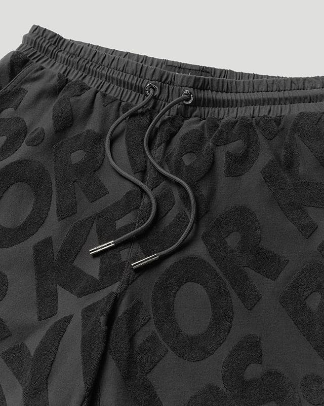 PFK Monogram Shorts Charcoal