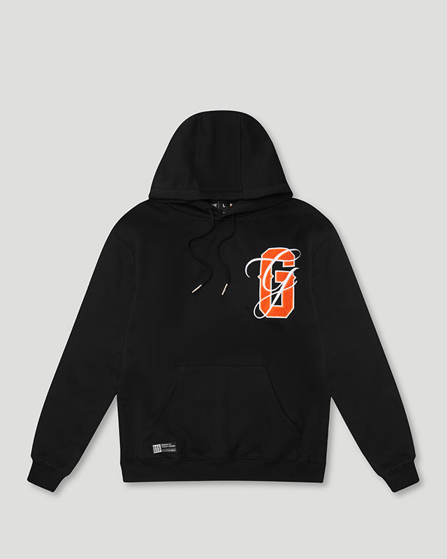 PFK Script Hoodie Black/Orange