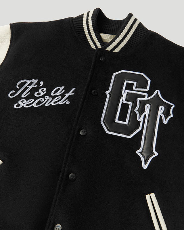 Geedup x Trapstar Letterman Jacket Black/White/Grey – Geedup Co. US