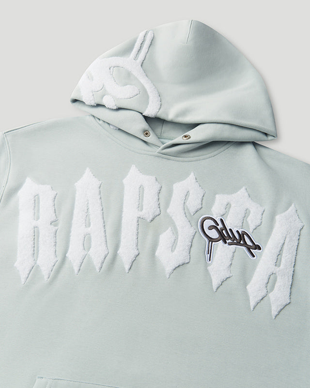 Handstyle x Trapstar Irongate Arch Hoodie Cool Blue/White