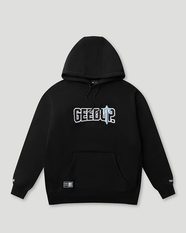 PFK x Trapstar Irongate Hoodie Black/Cool Blue