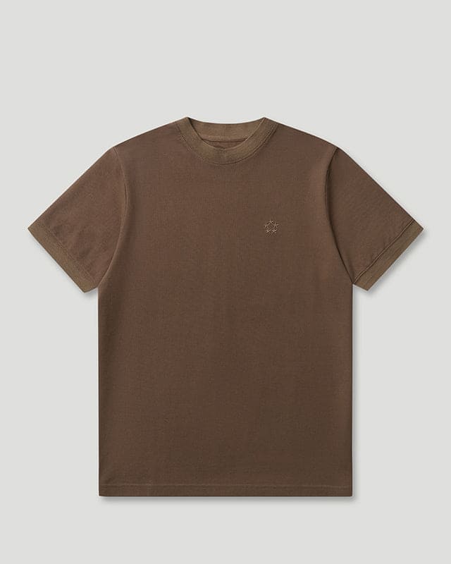 Generals Slim Fit Pique T-Shirt Chestnut