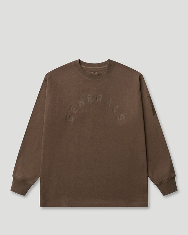 Generals Classic Fit Longsleeve T-Shirt Chestnut