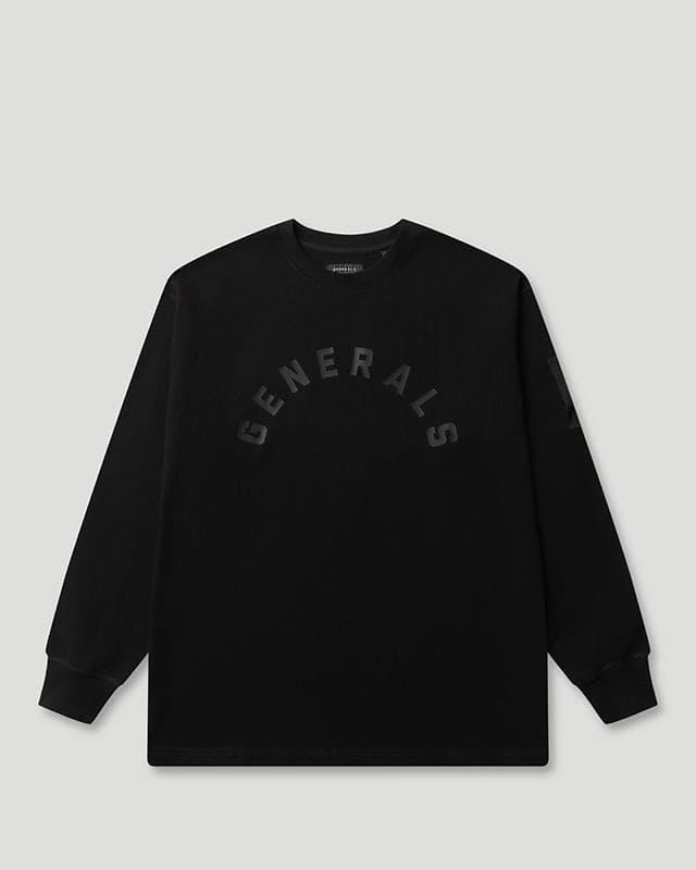 Generals Classic Fit Longsleeve T-Shirt Jet Black