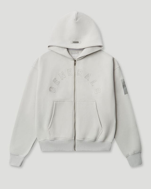 Generals Oversized Zip Hoodie Nimbus Cloud