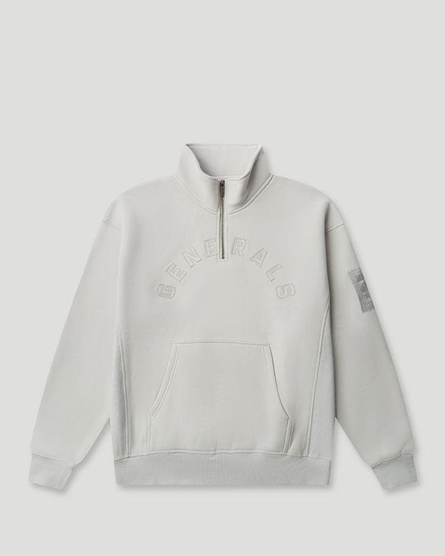 Generals Oversized Qtr Zip Nimbus Cloud
