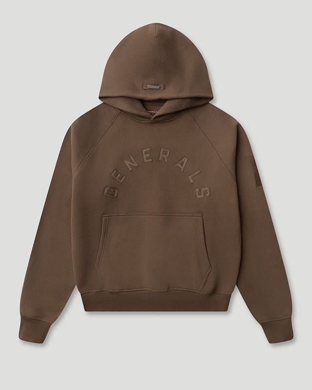 Generals Classic Fit Raglan Hoodie Chestnut