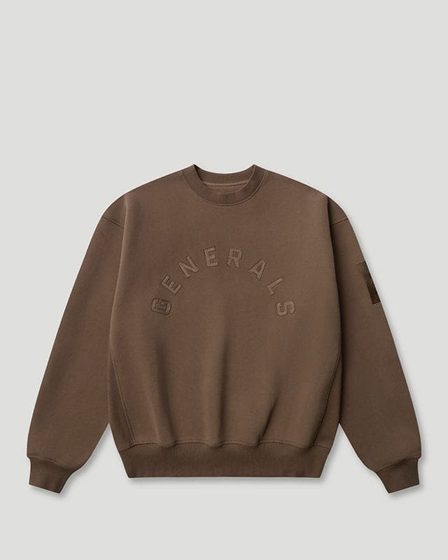 Generals Oversized Crewneck Chestnut