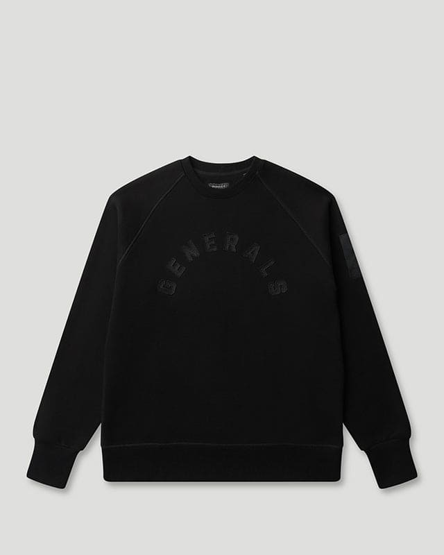 Generals Classic Fit Crewneck Jet Black