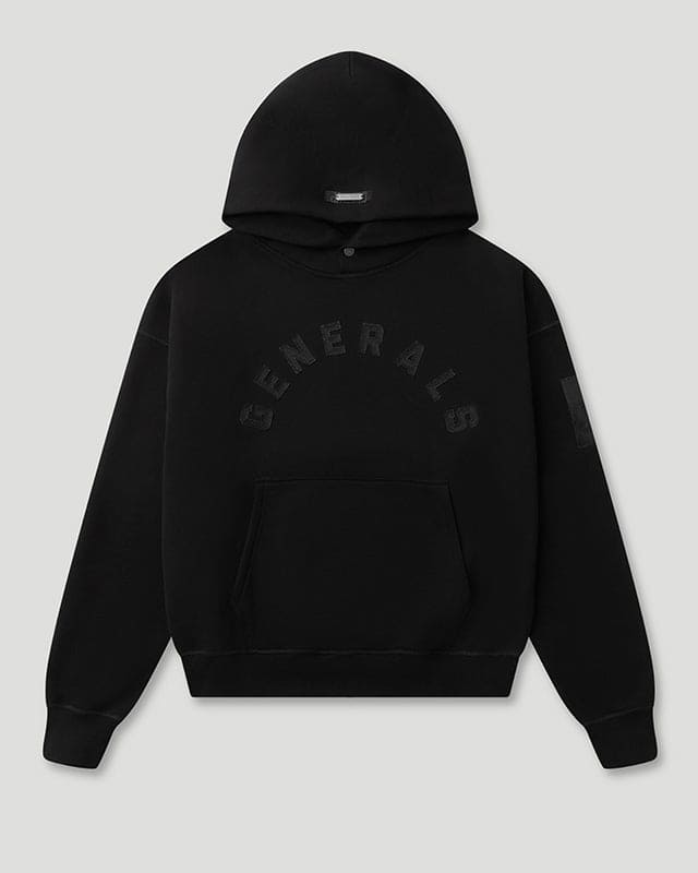 Generals Oversized Hoodie Jet Black