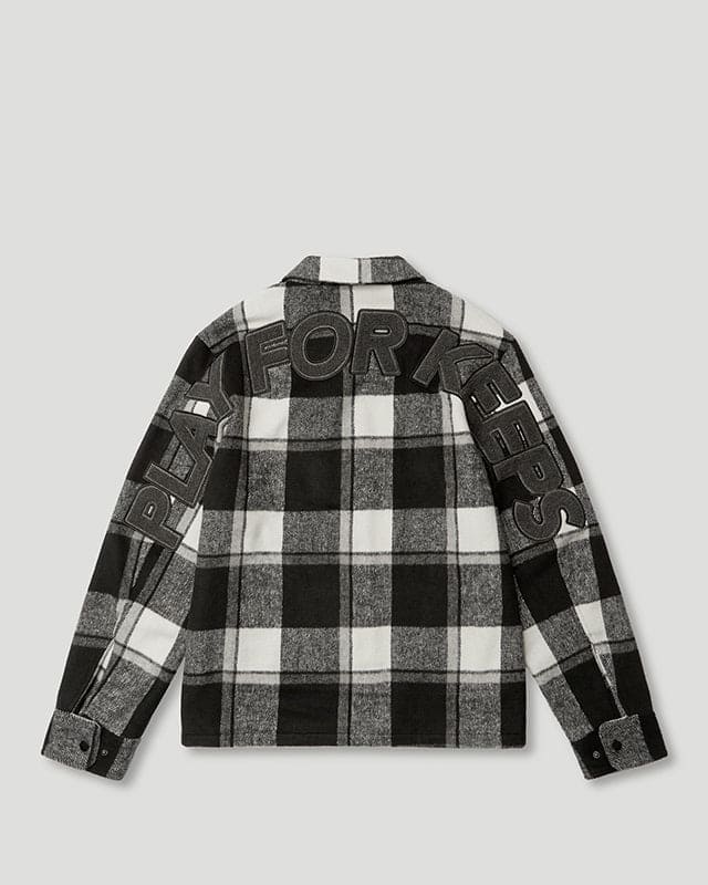 PFK Flannel Jacket Black/White/Cream