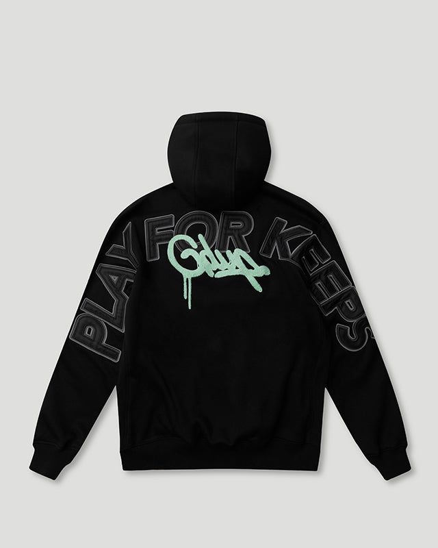 PFK/Handstyle Hoodie Black/Pastel Mint