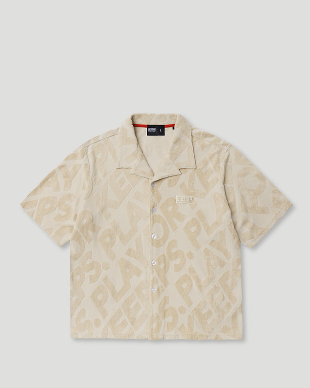 PFK Jacquard Button Shirt Beige