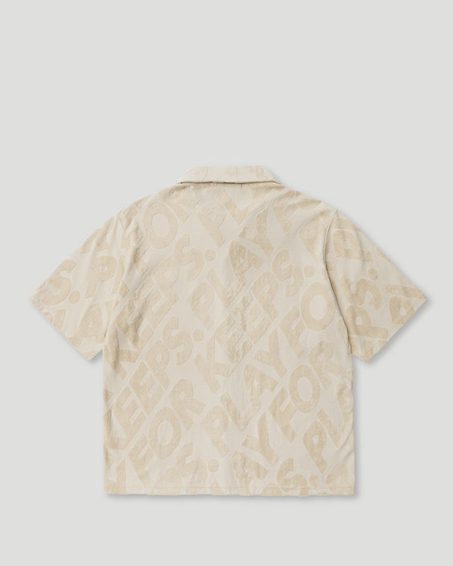 PFK Jacquard Button Shirt Beige