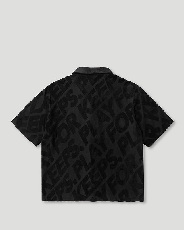 PFK Jacquard Button Shirt Black