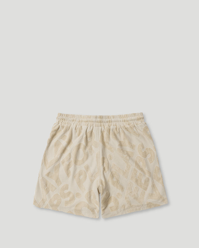PFK Jacquard Short Beige