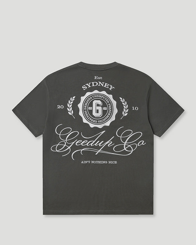 Geedup Co. Cursive T-Shirt Soft Black