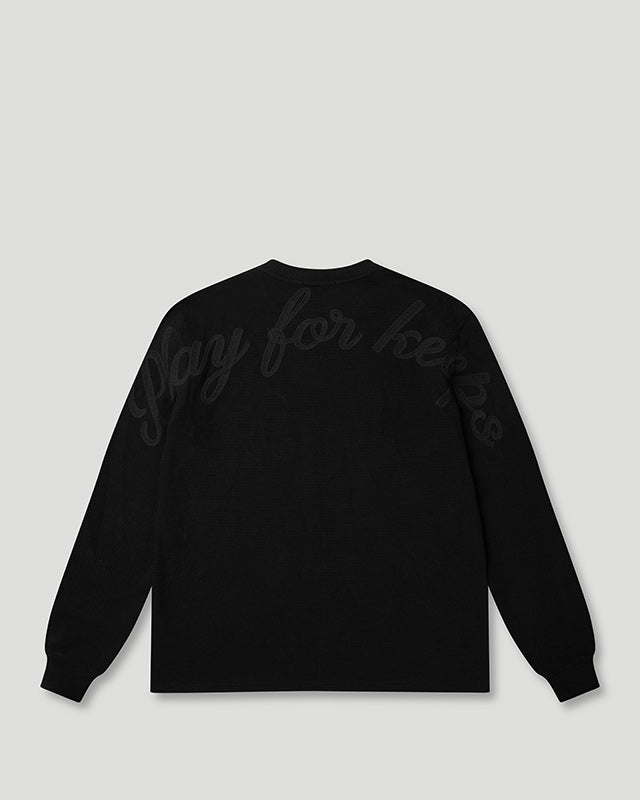 PFK Waffle Longsleeve T-Shirt Black