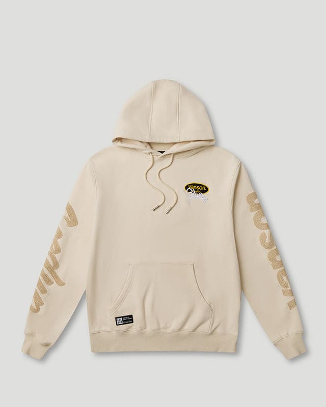 Script Logo x Vanson Hoodie Cream