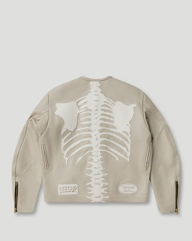 Geedup x Vanson Bone Jacket Cream/White