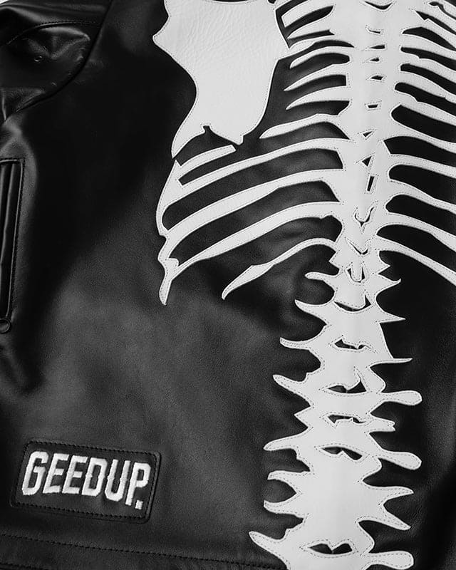 Geedup x Vanson Bone Jacket Black/White – Geedup Co. US