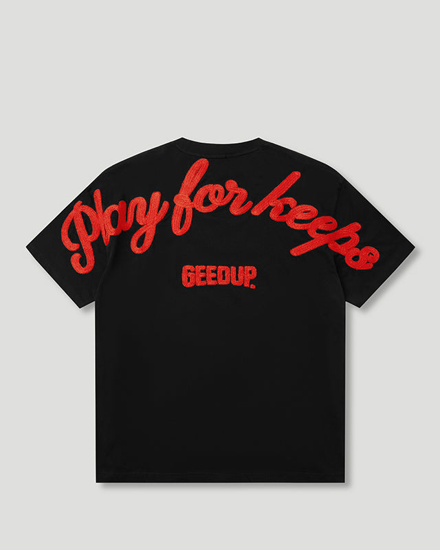 PFK Cursive T-Shirt Black/Red