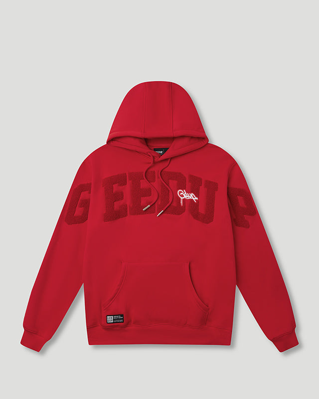 Team Logo/Handstyle Hoodie Tonal Red