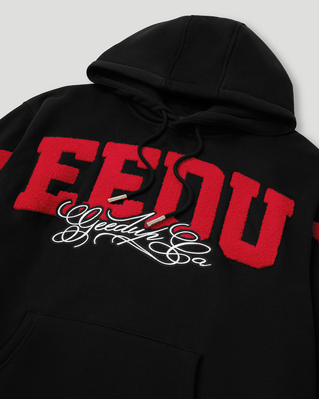 Team Logo/Handstyle Hoodie Black/Red